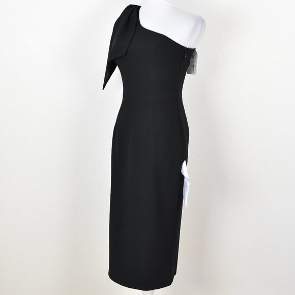 Dress The Population TIFFANY One Shoulder Midi Sheath Dress NEW - S - Picture 4 of 11